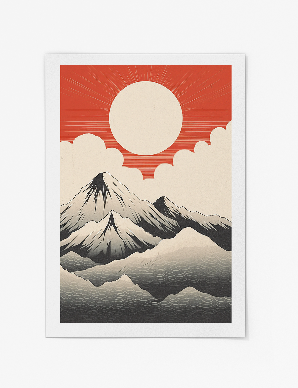 Japandi Mountains No.3 Print