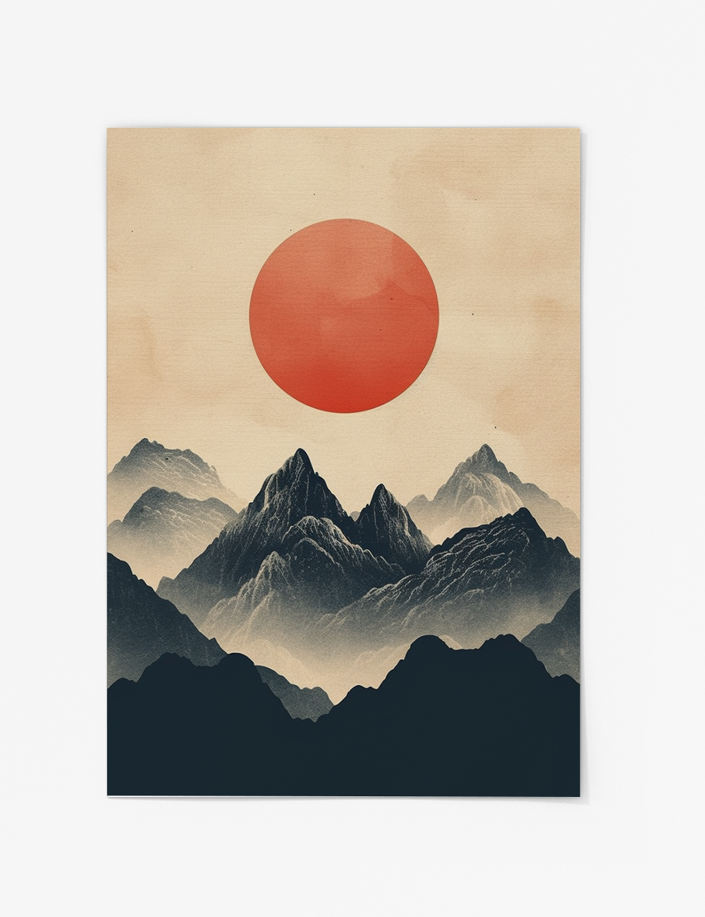 Japandi Mountains No.4 Print