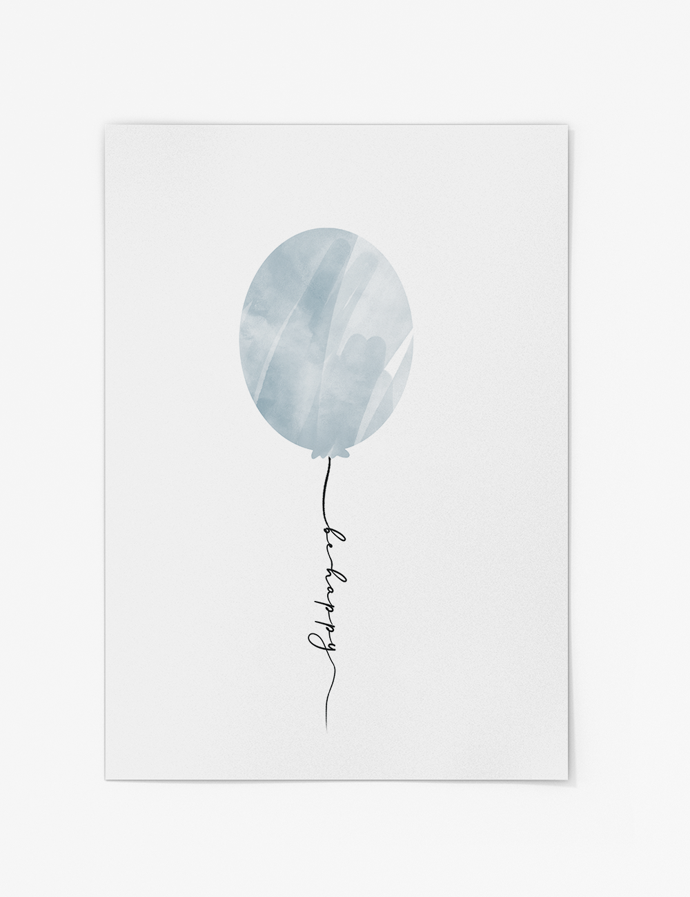 Be Happy Balloon Print