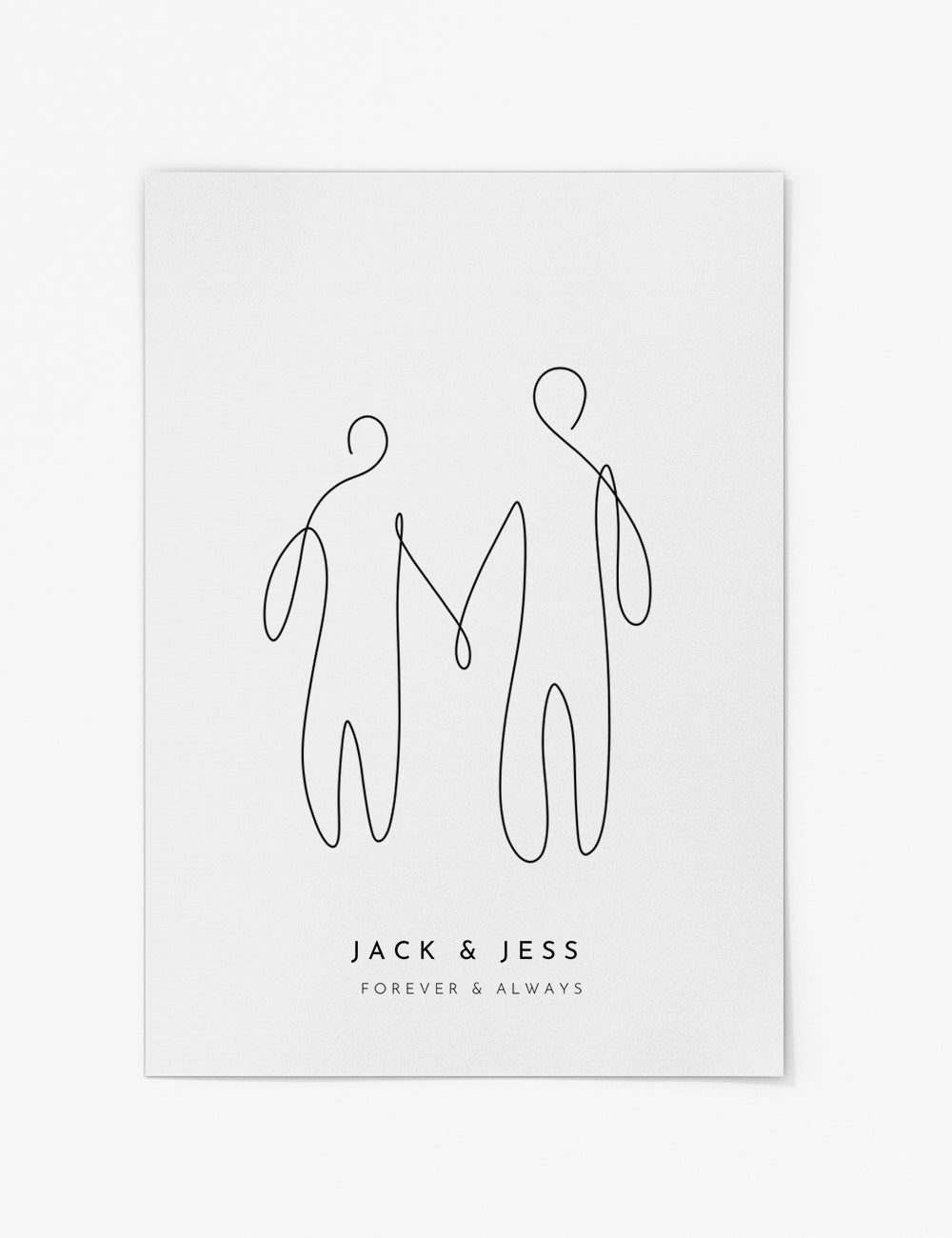 Couple Holding Hands Print