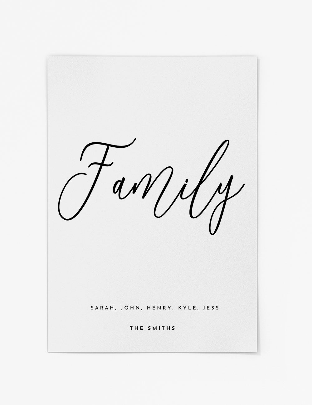 Family Personalised Print