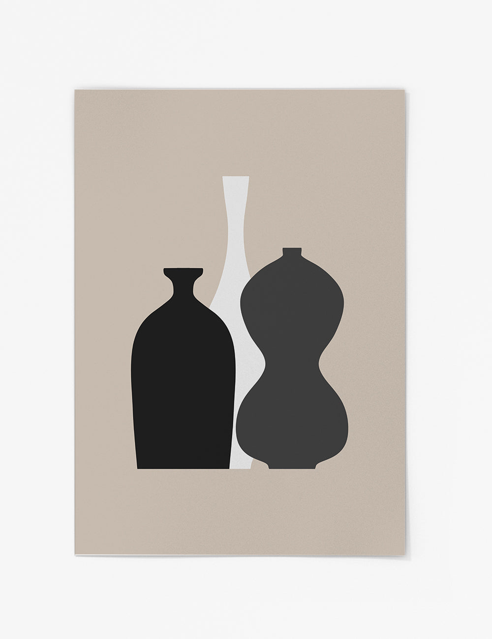 Monochrome Vase Print