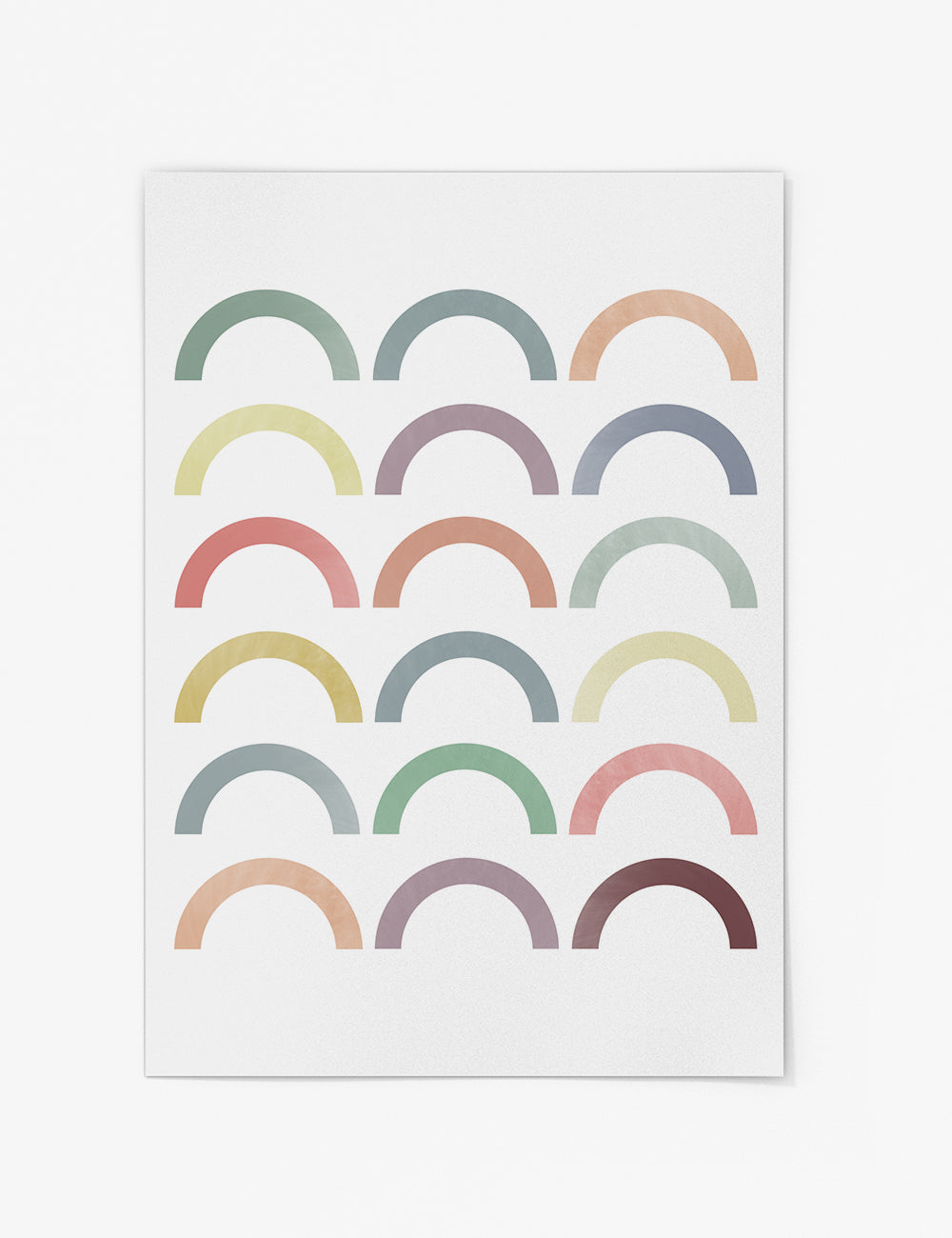 Multi Colour Arches Print