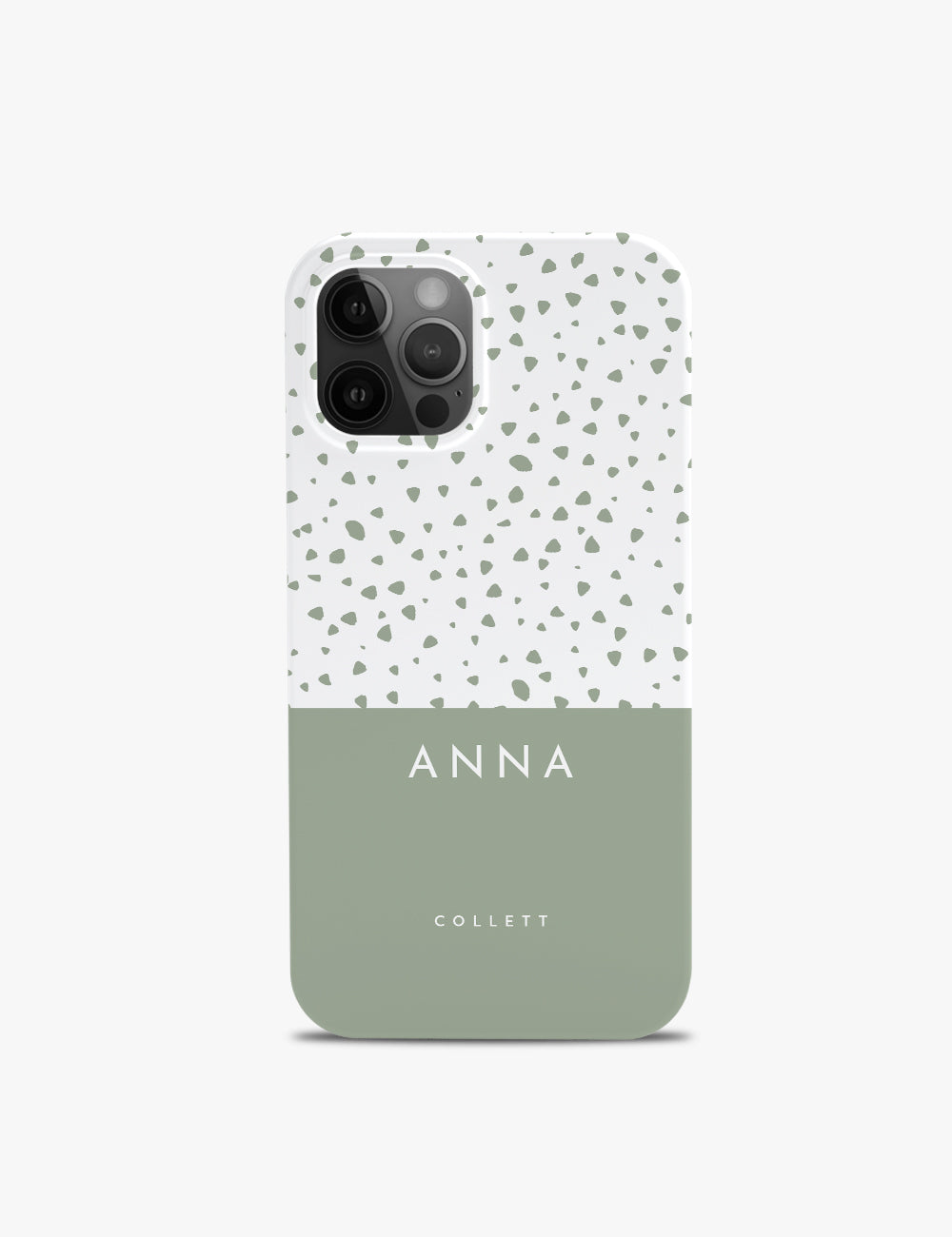 Olive Dots Personalised Phone Case
