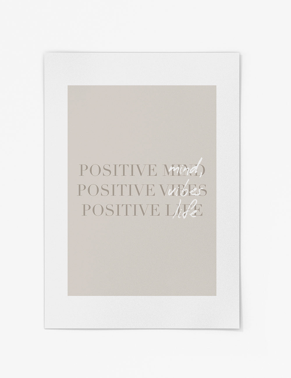 Positive Text Print