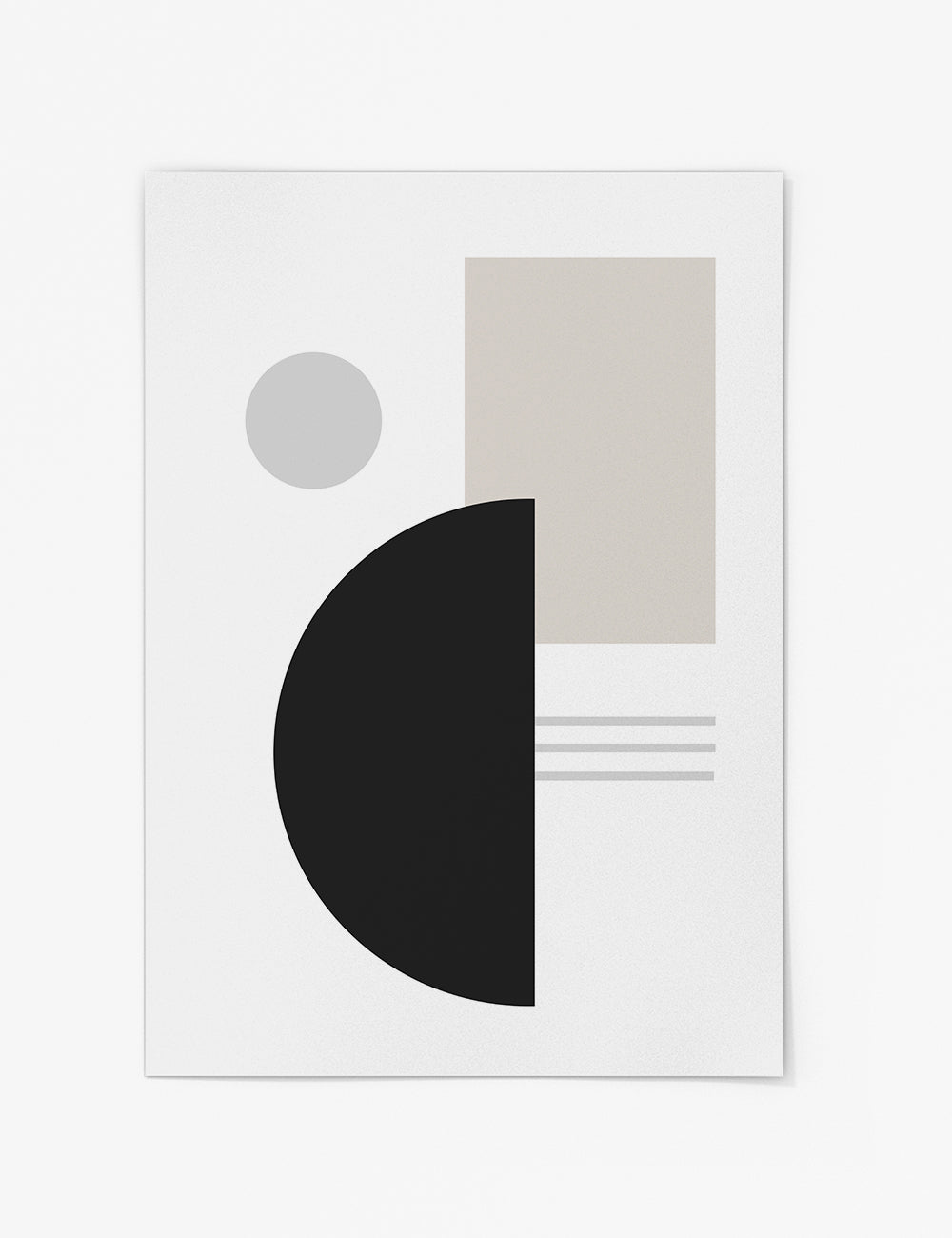 Line Shape Abstract Print