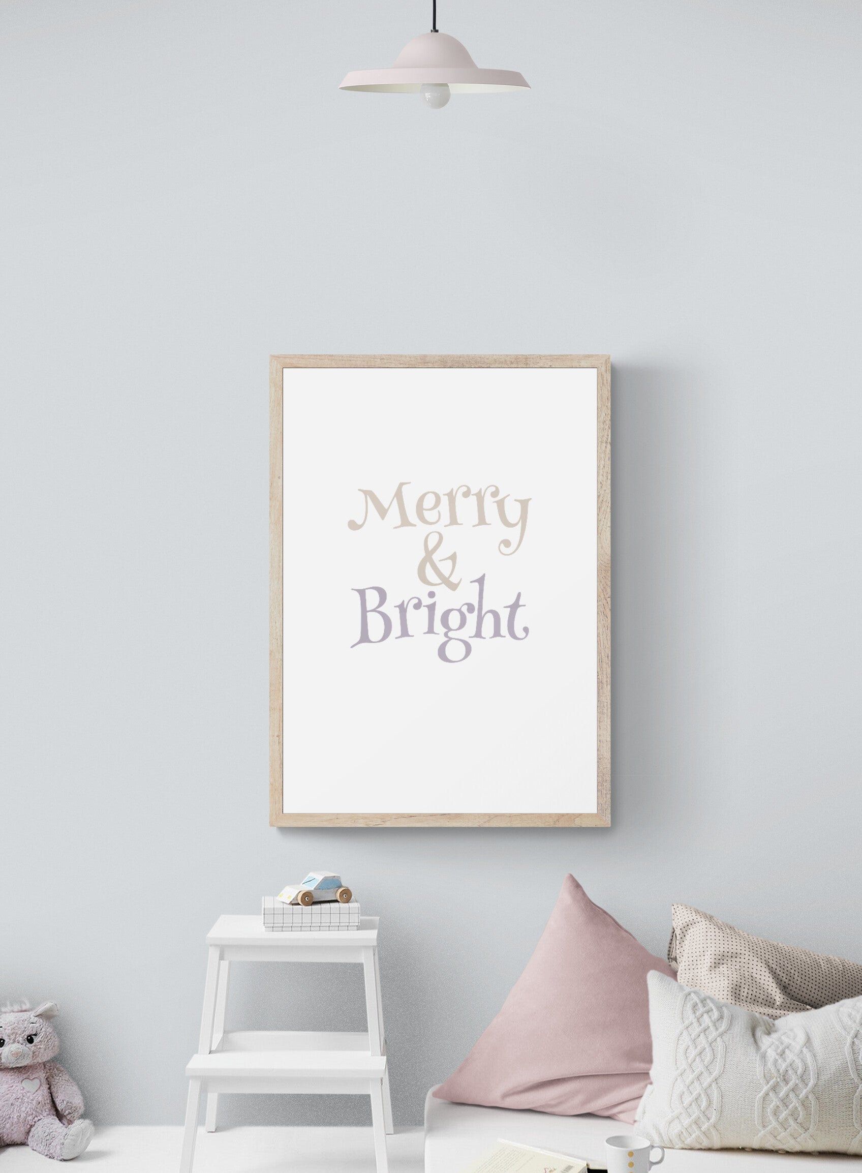 Merry & Bright Christmas Print